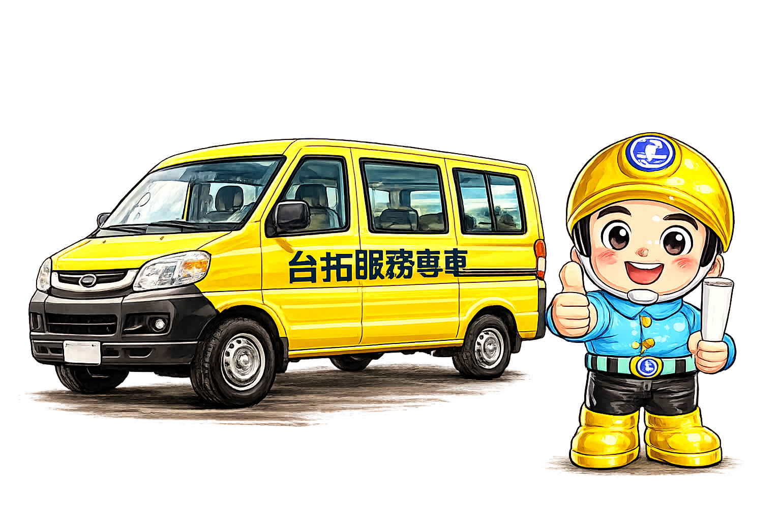 台拓服務專車與傑拓寶寶